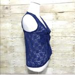 Wet Seal π
Ί Sheer Lace Sleeveless Royal blue deep v-neck blouse Photo 2