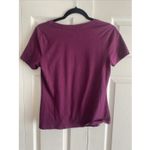 Disney Wish Womens Small Purple Inaugural Sailing Twist Front Graphic Tee Cruise Photo 5