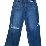 Sincerely Jules Button Fly Distressed Jeans Women’s Size 9/29 High Rise 5 pocket Blue Photo 0
