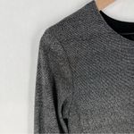 Reformation  Esen Knit Dress in Chrome Sparkle Metallic Long Sleeve Party Dress Photo 3