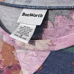 Bonworth  small womens floral print hi low long sleeve pullover knit top Photo 6