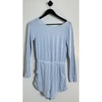 Free People Yvette Striped Romper in Chambray Size X-Small Photo 1