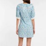 RIXO Anya Pastel Floral Dress Blue Size XS Photo 3