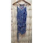 Lilly Pulitzer Dusk Romper Blue Crush White Floral Paisley Lightweight Summer M Photo 3