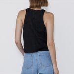 ZARA NWT  black faux suede tank top Photo 2