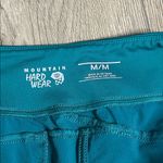 Mountain Hardwear  Mid Rise Nylon Stretch Hiking Casual Shorts Teal Blue Size M Photo 5