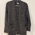 BP Bouclé Super Soft Cardigan Gray Kitten Black Marled Warm Oversized Small Photo 1