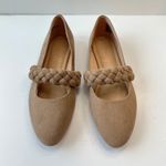 LC Lauren Conrad New Lauren Conrad‎ Braided Mary Jane Flats Taupe Memory Foam Beige Shoes 9.5 Photo 1