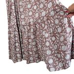 DOI Sahana Gown Maxi Dress Brown Floral Print Size M Photo 7