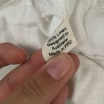 Aulieude White Tie Strap Linen Crop Top Bridal Bachelorette Summer Vacation 8 Photo 2