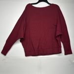 Reb In J. 220 Women’s Dolman Sleeve Boat Neck Sweater Maroon Red Size XL Photo 6
