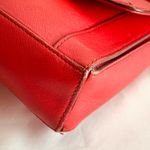 MCM  Authentic Red Leather Shoulder crossbody Bag – Made in Korea Photo 13
