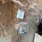 RÊVE RICHE Jasmina Feather Embellished Dusty Rose Sheer Long Sleeve Top Size 42 Pink Photo 7