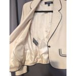 Kasper Women's Cream Blazer, Size 6 Jacket, Black Embroidered Detail Office Wear Photo 4