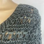 Spiegel  Gray Loose Weave Long Sleeve Crewneck Sweater L Photo 3