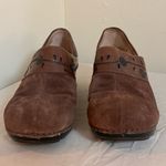 Dansko  Brown Suede & Leather Floral Clogs | Slip-On Comfort | Size 38 Photo 4