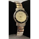 Womens Milan MLN129 PC21 Quartz Watch Gold Tone Black‎ Accent Photo 1