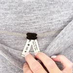 Free People  Gray Palisades Off The Shoulder Shirt Sz S Photo 1