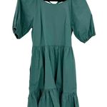 Peter Som  Green Puff Sleeve Dress Photo 5
