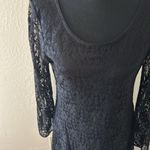Fashion Bug Black floral lace mini dress Photo 8