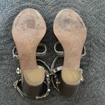 Valentino Garavani Rockstud Caged 90mm Block Heel Sandals Silver Leather Size 39 Photo 11