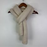 Calme Alpaca Wool Chunky Knit Scarf Ivory‎ Photo 2