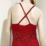 Sean Collection Red Heavy Beaded Formal Gown M Photo 4