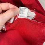 Portraits Northern Isles Red White Flower Knit Cardigan 3/4 Sleeve Women Medium Photo 4