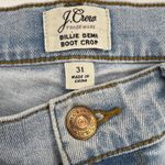 J.Crew Billie Demi Boot Crop Light Wash Stretch Jeans E7698 Size 31 Photo 3