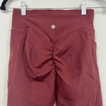 Halara  Ultra Sculpt Legging Small Burgundy Wine Compression Athletic Scrunch NWT Photo 3