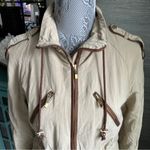 ZARA  Utility Military Equestrian Jacket Tan Size Small Photo 7