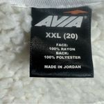 Avia white Sherpa lined sweater cardigan jacket with pockets size XXL Photo 5