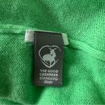 J.Crew Women Cashmere V-Neck Green Pullover Academia Preppy Sweater Size Medium Photo 6