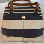 Tommy Hilfiger Blue and Cream Shoulder Bag Photo 0