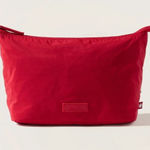 Athleta All About Medium Cosmetic Pouch Clover Berry Red Photo 0