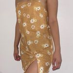 Princess Polly Dark Yellow Floral Mini Dress Photo 0