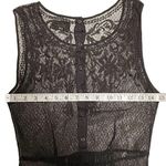 Johnny Was  Biya Embroidered Lace Dress size S Brown Overlay Whimsigoth Dark Photo 2