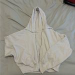 Gilly Hicks  Off-White Zip-Up Jacket Photo 1