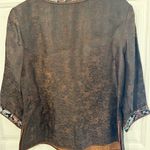 Chinese Elegant Brown Floral Jacket Photo 3