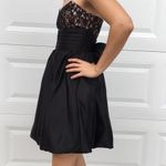 Betsey Johnson  Black Strapless Bubble Hem Formal Dress 6” Photo 1