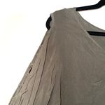 Torrid Olive Green Tie Front Ooen Lace-up Bell Sleeve Top Photo 5