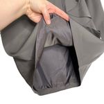 Trina Turk Gray Shiny Cascade Ruffle Front Faux Wrap Pencil Skirt Photo 6