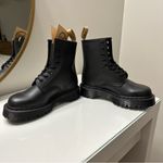 Dr. Martens Dr. Doc Martens 1460 Vegan Bex Mono Lace Up Black Out Leather Women's Boots Sz 5 Photo 6