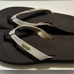 REEF  Women's Sandals with Cream Straps and Brown Sole Photo 0