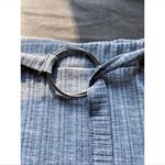 Pretty Little Thing  Grey Ribbed O-Ring Waist Shape Mini Bodycon Skirt Size 14 Photo 2