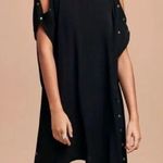 Aritzia Aamito Snap Dress Womens S Black Rayon Mini Wilfred Free Rock Lagenlook Photo 12