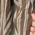 PACT Harbour Relaxed Pant in Husk Stripe Size XXL Brown Cotton Hemp Fall White Photo 4