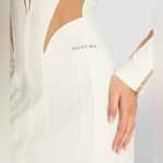 MUGLER White & Beige Illusion Minidress, Size Italy 46, US 10, $990 Photo 5