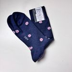 J.Crew Blue Baseball Pattern Graphic Design Socks Sz OS NWT Photo 2