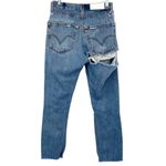RE/DONE X Levi’s Women’s High Rise Ankle Crop Jeans Distressed Photo 3